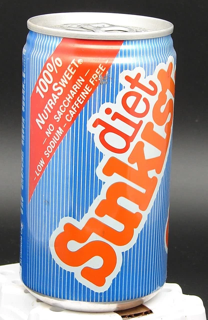 Diet Sunkist; Coca-Cola Bottling Co. Mid-America; Lenexa, KS; soda pop can