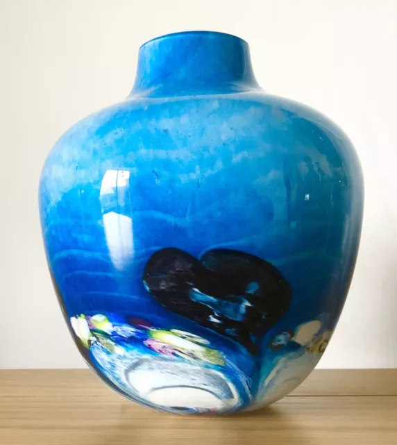 BEAUTIFUL Large CAITHNESS CADENZA Art Glass Vase - Designed by COLIN TERRIS