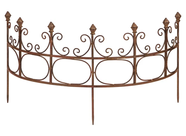 Staudenhalter halbrund 40 x 72 cm Staudenstütze Pflanzenstütze aus Metall Garten