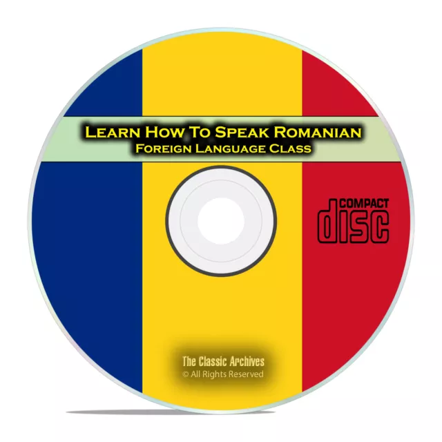 Learn How To Speak Romanian, Fast & Easy Foreign Language Training Course CD G89