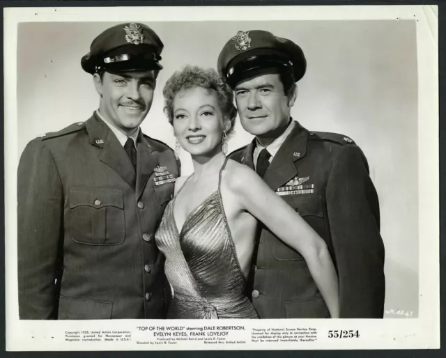 Hollywood Dale Robertson, Evelyn Keyes, Frank Lovejoy Vtg 1955 Original Photo