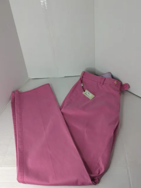 New Peter Millar Raleigh Washed Twill Pant in Grenadine 36X34 Pima Cotton NWT