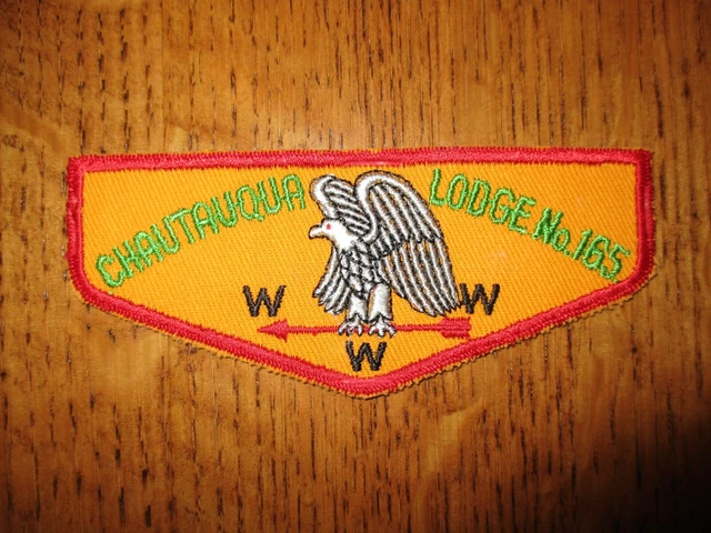 Boy Scout OA Chautauqua Lodge 165 F1 first flap Chautauqua County Council, NY