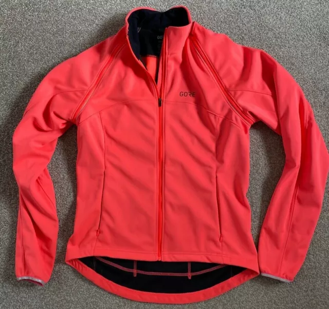 Worn Once Womens Gore Bike Wear Windstopper Convertible Pink Jacket L Large