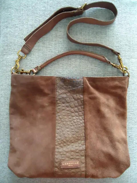 Liebeskind Berlin Leather Suede Shoulder Crossbody Bag