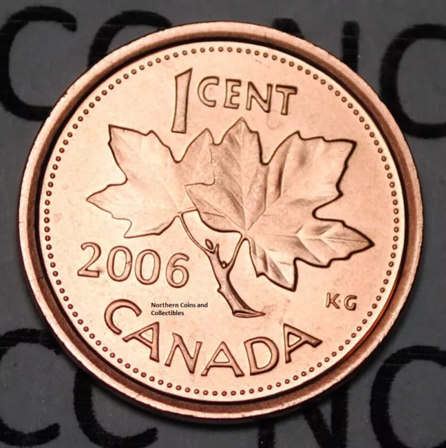 Canada 2006 L 1 Cent Steel One Canadian Penny Coin Logo M Magnetic