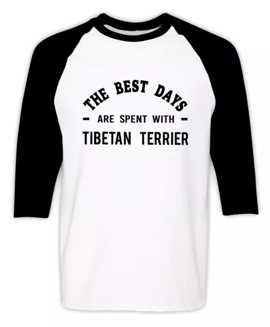 Tibetan Terrier Raglan T-shirt Funny Tibetan Terrier Dog Owner Gift Shirt