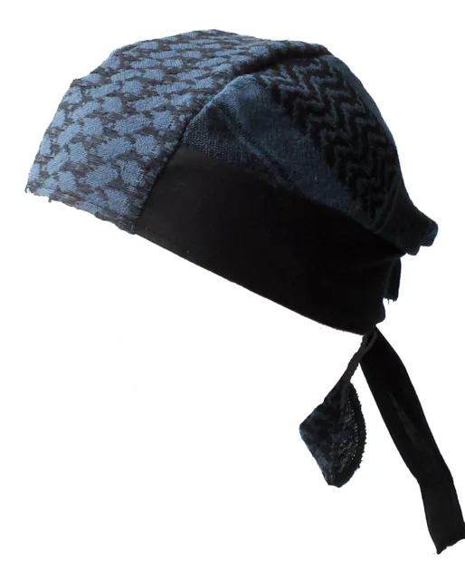 BABY PALI BANDANA Blaugrau-schwarz Kopftuch