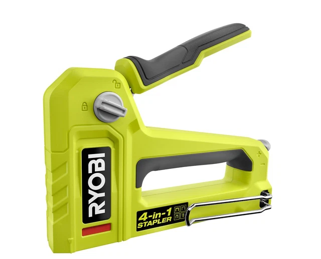 RYOBI HEAVY DUTY 4IN1 Stapler Duty Tacker Staple Gun Wood Craft