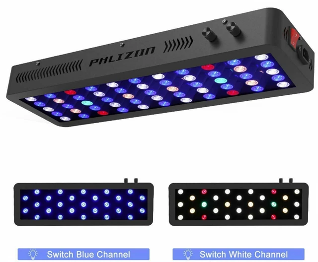 Dimmable 165W Full Spectrum LED Aquarium Light For Freshwater Reef Coral LPS/SPS