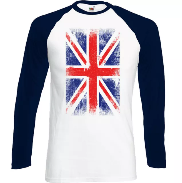 Distressed Union Jack Mens Flag T-Shirt Britain UK Football Rugby England Wales