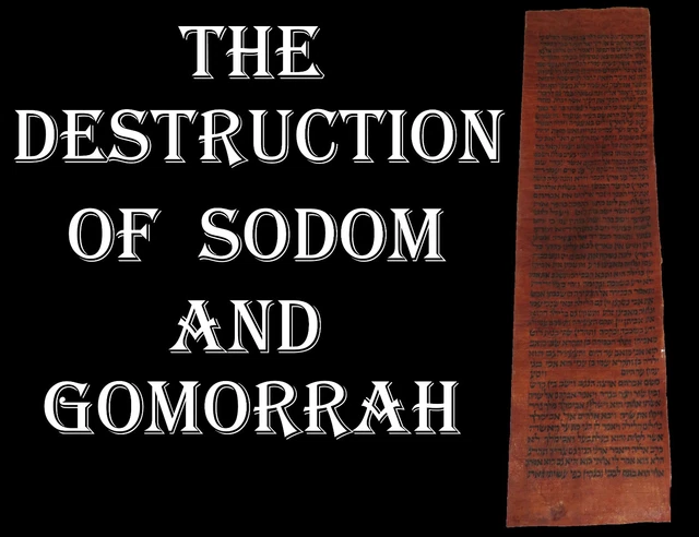 TORAH BIBLE VELLUM MANUSCRIPT FRAGMENT/LEAF 250-300 YRS YEMEN Sodom and Gomorrah