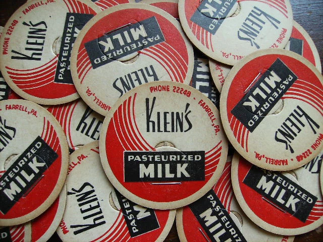 Twenty Klein's Dairy Farrell Pa Milk Bottle Caps