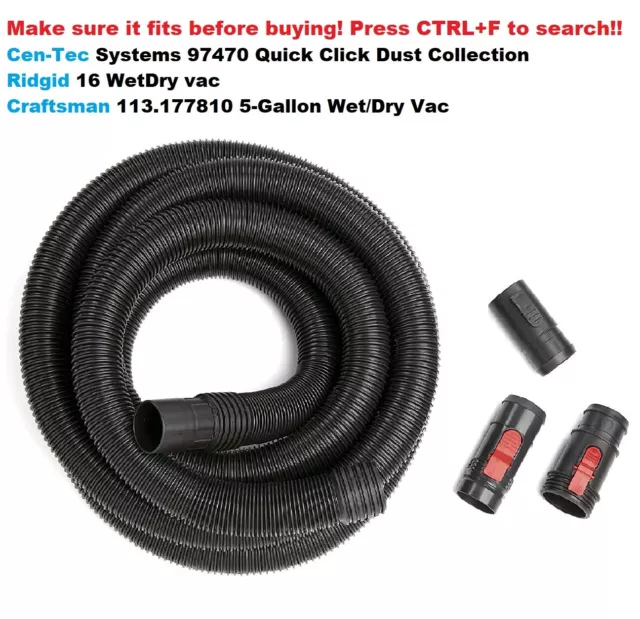 Wet/Dry Vacuum Hose Kit for All Brands Listed