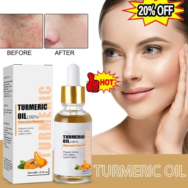 Olio di siero di curcuma viso olio tumerico sbiancante correttore macchie scure n s