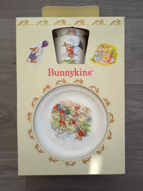 Royal Doulton Bunnykins Children's Set Boxed 3 Pieces Mug Plate Cereal Bowl 1989