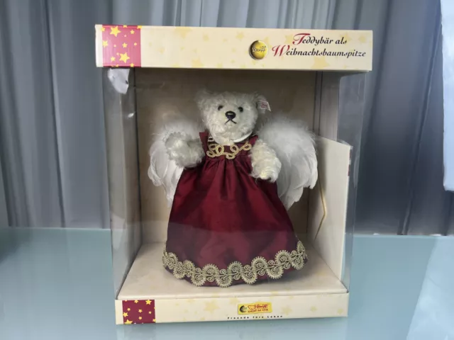 Steiff Tier 037573 Christbaumspitze Tree Topper Teddy Bär 20 cm. Top Zustand