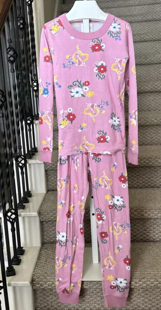 2 pc HANNA ANDERSSON Organic Cotton Size 130 US 8 Disney Princess Pajama set