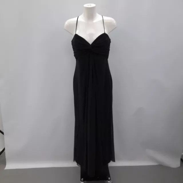 Vera Mont Dress Women's UK Size 14 Black Long Length Formal RMF53-RH