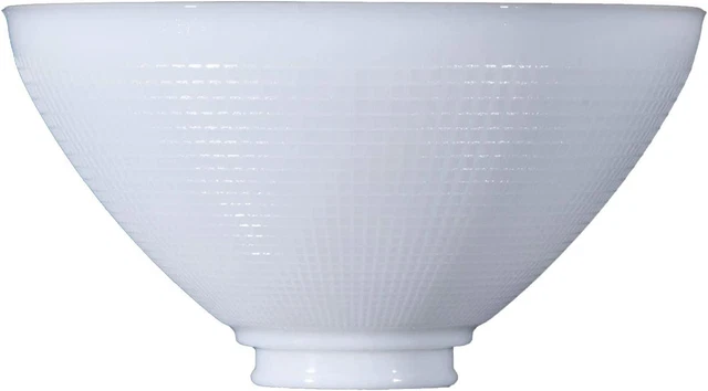 B&P Lamp 10 Inch Diameter I.E.S Style White Opal Glass Reflector Shade with -