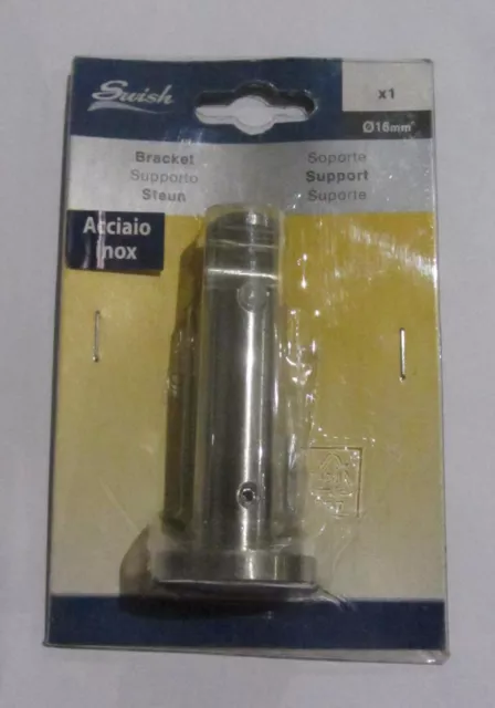 Swish Soporte Palos Cortinas Ø 16MM para Capas Y Cortinas Luz Acero Inoxidable