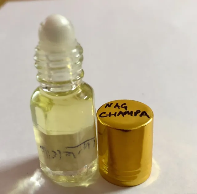 3 ml Natural NAGCHAMPA Flor Fragancia ATTAR/ ITTAR Itra Perfume Aceite...