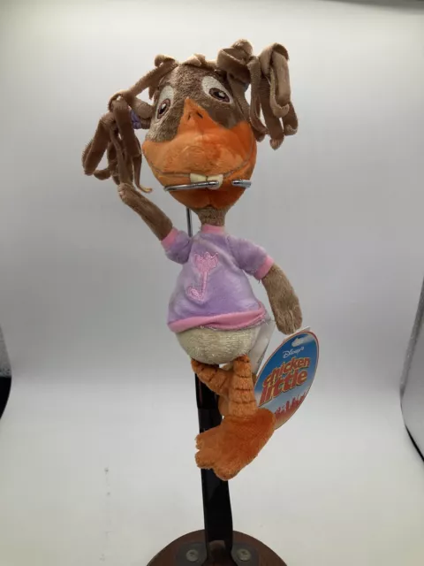 Abby Mallard Disney Store Chicken Little 8”  Stuffed Animal Plush Movie NWT