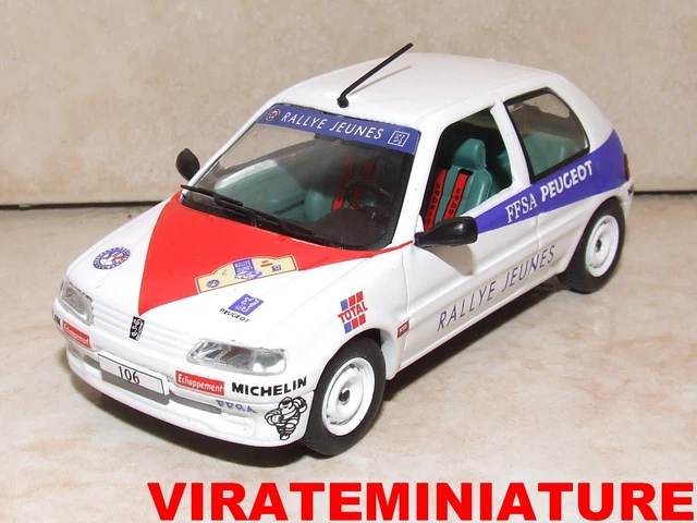 Peugeot 106 Rallye Jeunes 1996 - Loeb - IXO 1/43 - Collection En Boîte