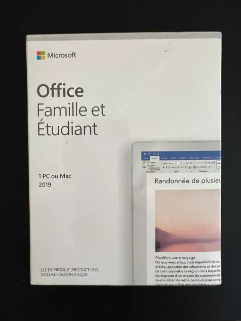 Microsoft Office 2019 Home & Student PKC multilingual 79G-05152 Familie Étudiant