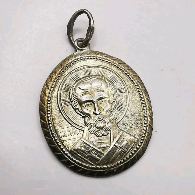 Pendentif Croix En Argent Massif Ancien - Bijou Vintage Du Début 1900