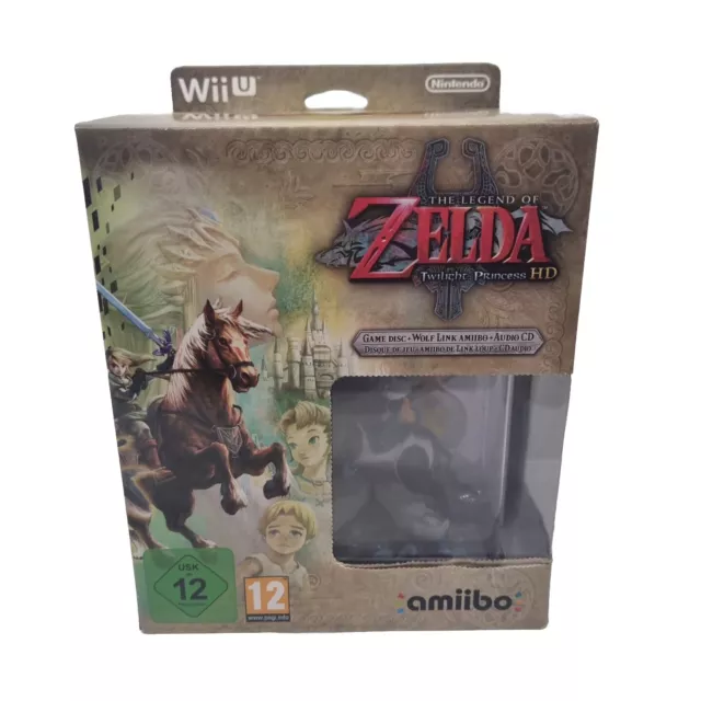 The Legend of Zelda: Twilight Princess HD Wii U (Box, Sealed CD & Amiibo Only)