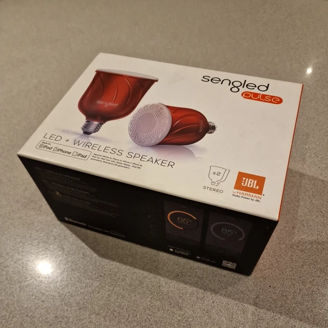 RED SENGLED PULSE Led Wireless Speakers JBL light bulb Bluetooth £20.00