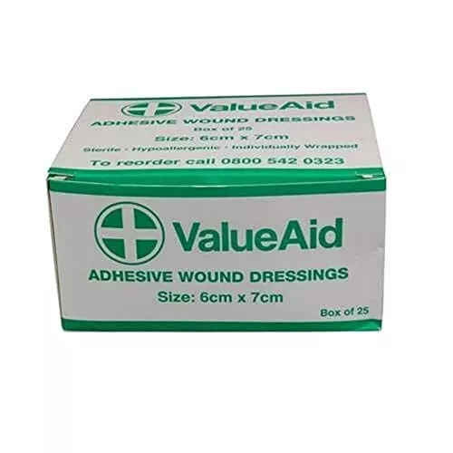 Adhesive Wound Dressings - 6cm x 7cm - Box of 25