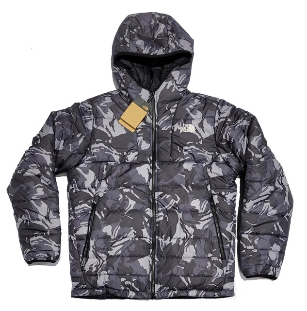 The North Face Khotan giacca tampone reversibile nero grigio mimetico da uomo 2