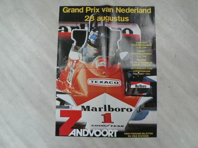 P56-Ars-Super Poster Grand Prix Zandvoort 1977 Original
