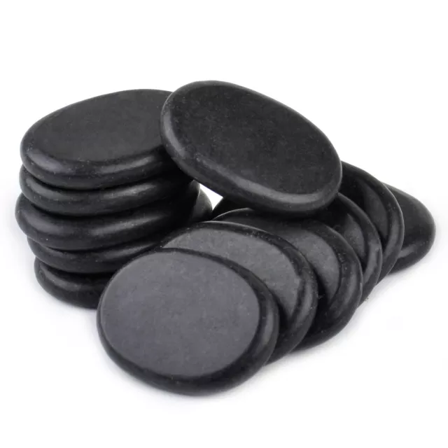 12pcs Massage Master Hot Stone Toe Spa Massage Kit Basalt Rock Asst Relaxing 3