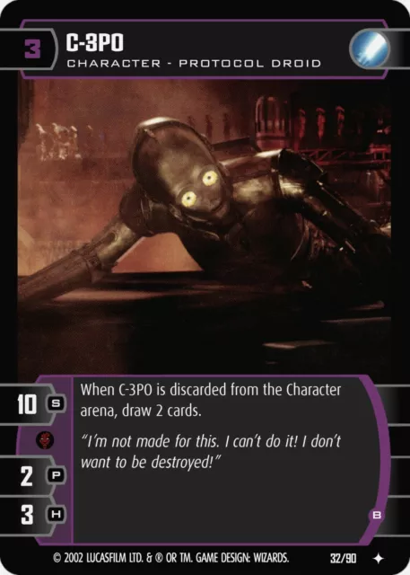 STAR WARS TCG Wotc Revenge Ot Sith C-3Po 43/110 Foil $80.00 - PicClick