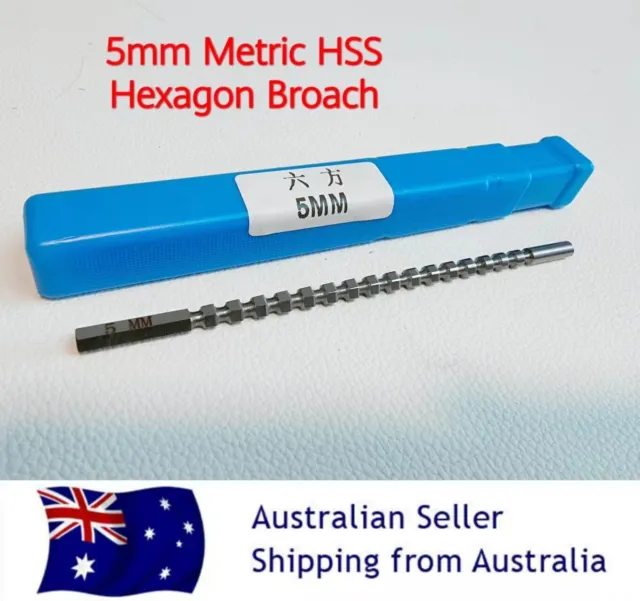 5mm Hexagon Broach Metric Size High Speed Steel Cutting Tool