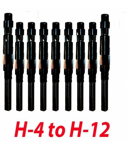 H-4 To H-12 Sizes 15/32-1.3/16 Inch Adjustable Hand Reamer 9pcs Set Hq