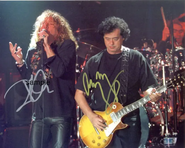 Jimmy Page Robert Plant #1 Reprint 8X10 Autographed Signed Photo Led Zeppelin