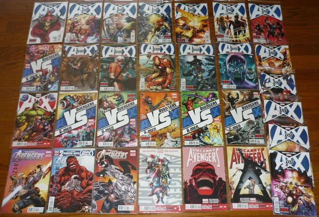 Lot of 29 Avengers comics: Sanction, A vs X, Uncanny, Consequences, Marvel Comic