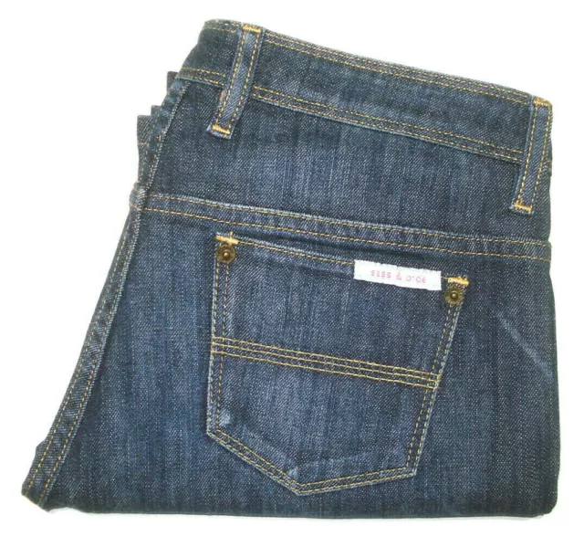 Sass & Bide Womens Size 27 Measured W30 X L27 Straight Leg Blue Denim Jeans