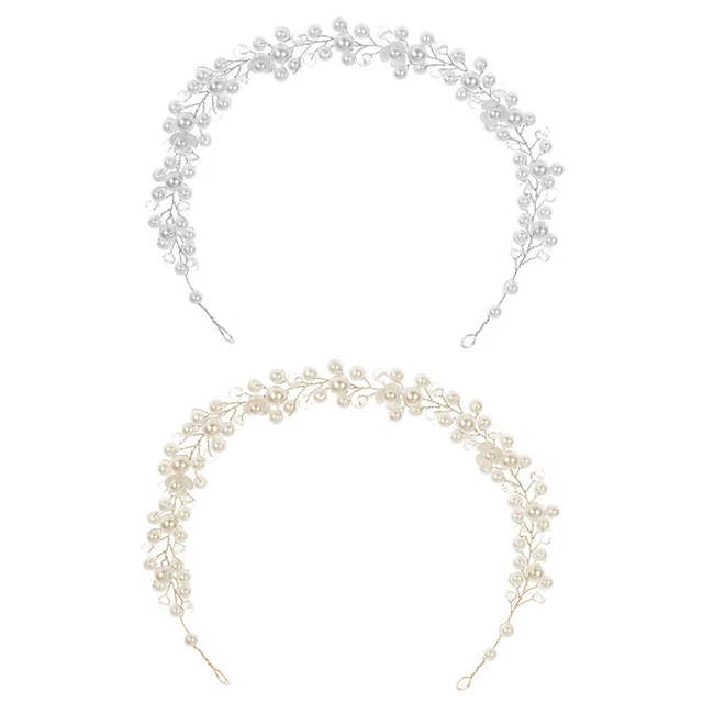 Fascia per capelli fiore sposa gioielli ragazza cristallo diamante perla accesso capelli ZC