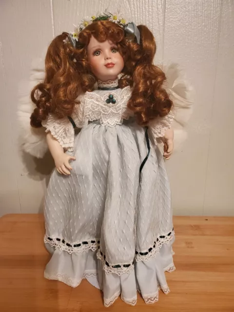 Bisque Angel Doll 14" with stand  # 117