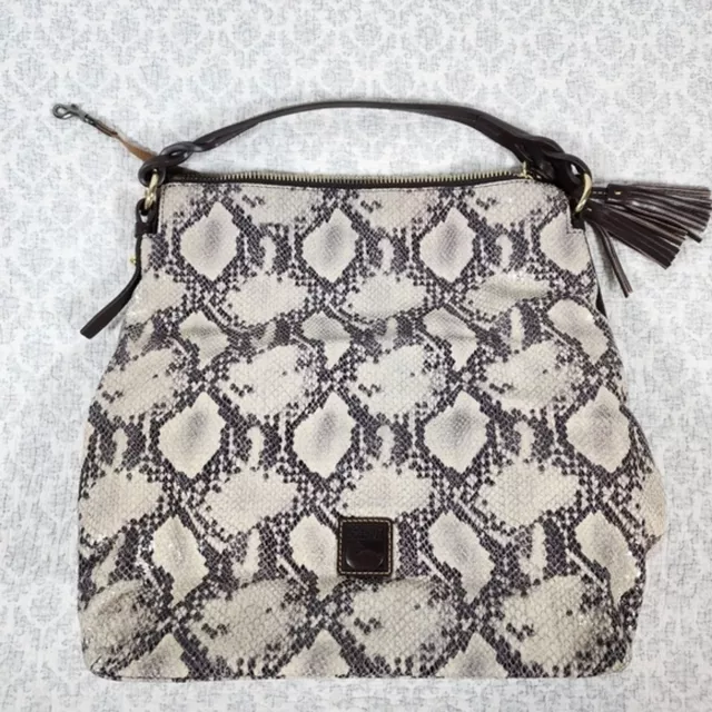 Dooney & Bourke Python Print Sloan Hobo Purse Bag