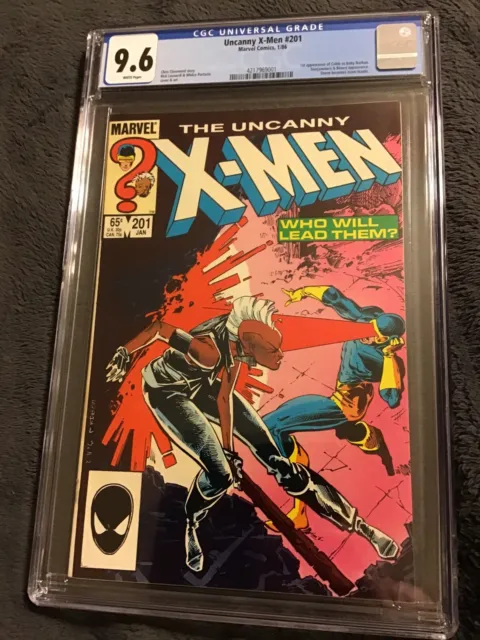 UNCANNY X-MEN #201 (Marvel Comics, 1986) CGC Graded 9.6 1/86 1st app of Cable