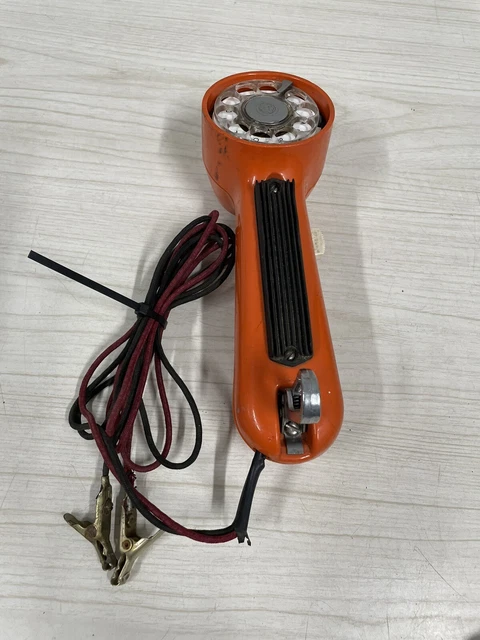 Vintage Orange Bell System Western Electric Lineman's Test Butt Set Rotary Dial