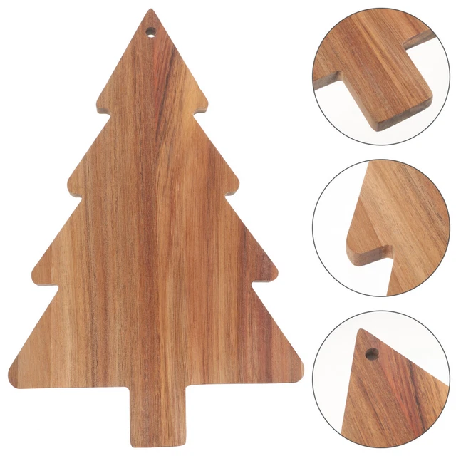 Küchenschneidebrett Platte Käse Gemüse Obst Tablett Weihnachtsbaumbrett
