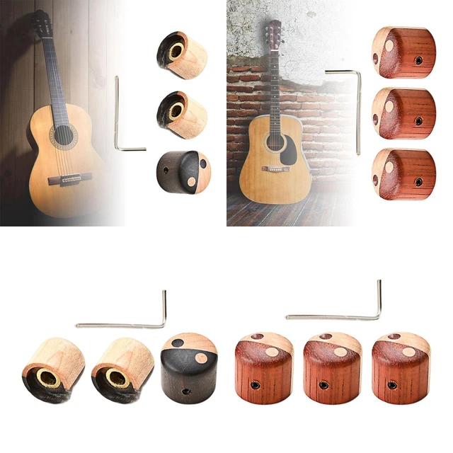 3 pièces en bois avec tournevis boutons de contrôle de vitesse de basse Timbre