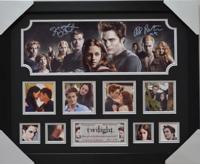 Kristen Stewart &Robert Patinson Twilight Signed Framed Limited Edition